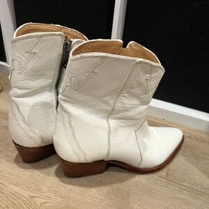 Free People Patent Leather Frontier Cowboy Bootie size 9.5